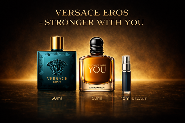 Pack Versace eros + Stronger with you 50ml-50ml